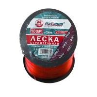 Леска строительная 1,2 мм x 100 м, красная, "MAXIMUM" MX 07734
