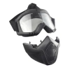 Маска-очки защитная, трансформер, прозрачная-2 оптом